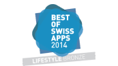 Bronze in category Lifestyle at the Best of Swiss App Award 2014 (Switzerland)